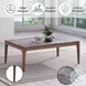 Bevis Engineered Stone and Walnut Rectangular Coffee Table