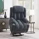 Omarion Blue Power Lift Recliner with Heating Massage and USB Charging