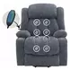 Omarion Blue Power Lift Recliner with Heating Massage and USB Charging