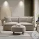 Upendo Beige Linen Living Room Set with 2 Pillows