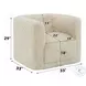 Upendo Beige Yakety Yak Sand Chair with Swivel