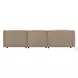 Veata Light Brown Suede Sectional Sofa