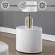 Dyllan White Round End Table