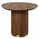Willene Beige and Dark Oak Free Form Ceramic Top Occassional Table Set