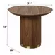Willene Walnut Oval End Table