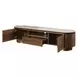 Willene White and Dark Oak 71" Ceramic Top TV Stand
