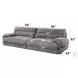 Cadenza Gray Corduroy 112" Sofa