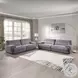Cadenza Gray Corduroy 112" Sofa