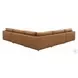 Brighton Brown Top Grain Leather Modular Sectional