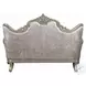 Libertee Beige Fabric and Champagne 70" Loveseat with 3 Pillows