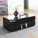 Drisana Black Glass Top Occassional Table Set
