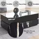 Drisana Black Rectangular Glass Top Cocktail Table