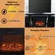 Drisana Black 59" TV Stand with Electric Fireplace