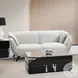 Nayeli Light Gray Boucle 86" Sofa