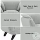 Nayeli Light Gray Boucle Chair