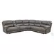 Kantu Brown Synthetic Leather Reclining Sectional Sofa