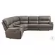 Kantu Brown Synthetic Leather Reclining Sectional Sofa