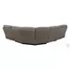 Kantu Brown Synthetic Leather Reclining Sectional Sofa