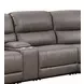 Kantu Brown Synthetic Leather Reclining Sectional