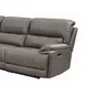 Kantu Brown Synthetic Leather Reclining Sectional