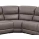 Kantu Brown Synthetic Leather Reclining Sectional Sofa