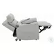 Marsha Light Gray Silicone Synthetic Leather Power Recliner with Lift and Massage