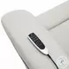 Marsha Light Gray Silicone Synthetic Leather Power Recliner with Lift and Massage