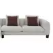 Mardi Maroon and Beige Tweed Sofa Sectional