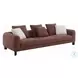 Mardi Maroon Tweed Living Room Set with 3 Pillows