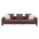 Mardi Maroon Tweed Living Room Set with 3 Pillows