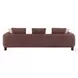 Mardi Maroon Tweed 109" Sofa with 3 Pillows