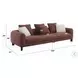 Mardi Maroon Tweed 109" Sofa with 3 Pillows
