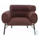 Mardi Maroon Tweed Chair