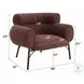 Mardi Maroon Tweed Chair