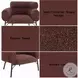 Mardi Maroon Tweed Chair