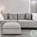 Marisa Beige Boucle Modular Square Ottoman