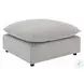 Marisa Beige Boucle Modular Square Ottoman