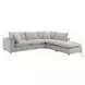 Marisa Beige Boucle Modular Square Ottoman