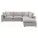 Marisa Beige Boucle Modular Square Ottoman