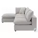 Marisa Beige Boucle Modular Square Ottoman