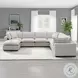 Marisa Beige Boucle Modular Square Ottoman