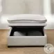 Marisa Beige Boucle Modular Square Ottoman with Storage