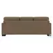 Darya Brown Suede Fabric 89" Sofa with 4 Pillows