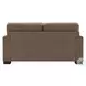 Darya Brown Suede Fabric 69" Loveseat with 3 Pillows