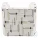 Darya Beige Pattern Fabric Chair with Swivel