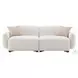 Darius Beige Boucle Living Room Set with 2 Pillows