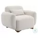 Darius Beige Boucle Chair with Pillow