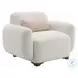 Darius Beige Boucle Living Room Set with 2 Pillows