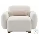 Darius Beige Boucle Living Room Set with 2 Pillows