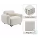Darius Beige Boucle Chair with Pillow